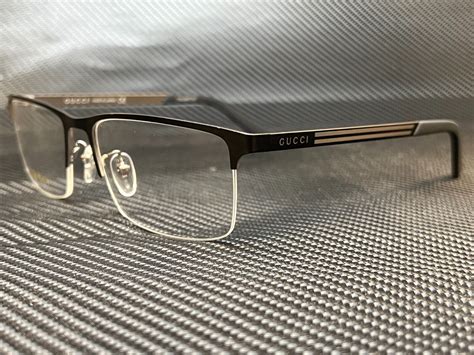 gucci men eyeglasses gg0694o-004 black frame / demo lenses|Gucci™ GG0694O Rectangle Eyeglasses .